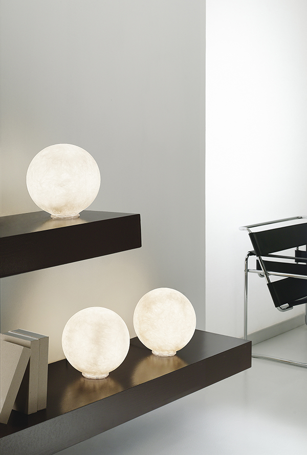 Table Lamp T.Moon Micro In-Es Artdesign Collection Luna Color White Size  Diam. Ø 18 Cm